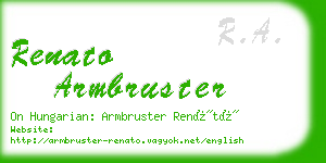 renato armbruster business card